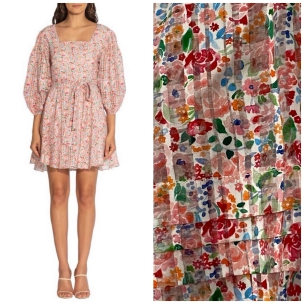 SHOSHANNA Morena Silk Dress